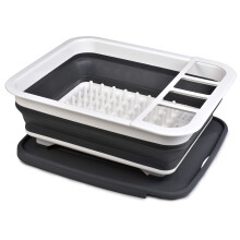Masirs pop-up pliant a vaisselle sechage de sechage: un rangement pratique s'ecoule dans un evier huit couteaux en coupe et un compartiment d'ust