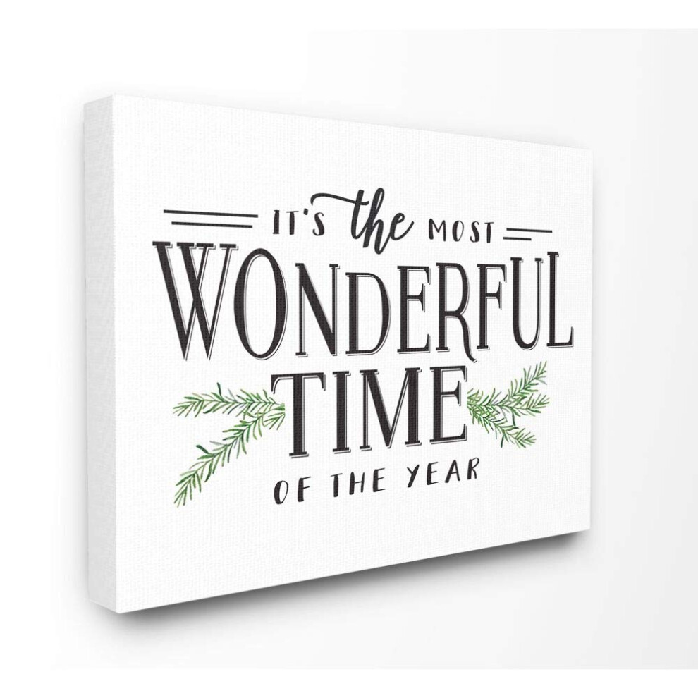 Stupell Industries Leinwandbild ?Most Wonderful Time?, Weihnachtsmotiv, 24 X 30, Mehrfarbig-image