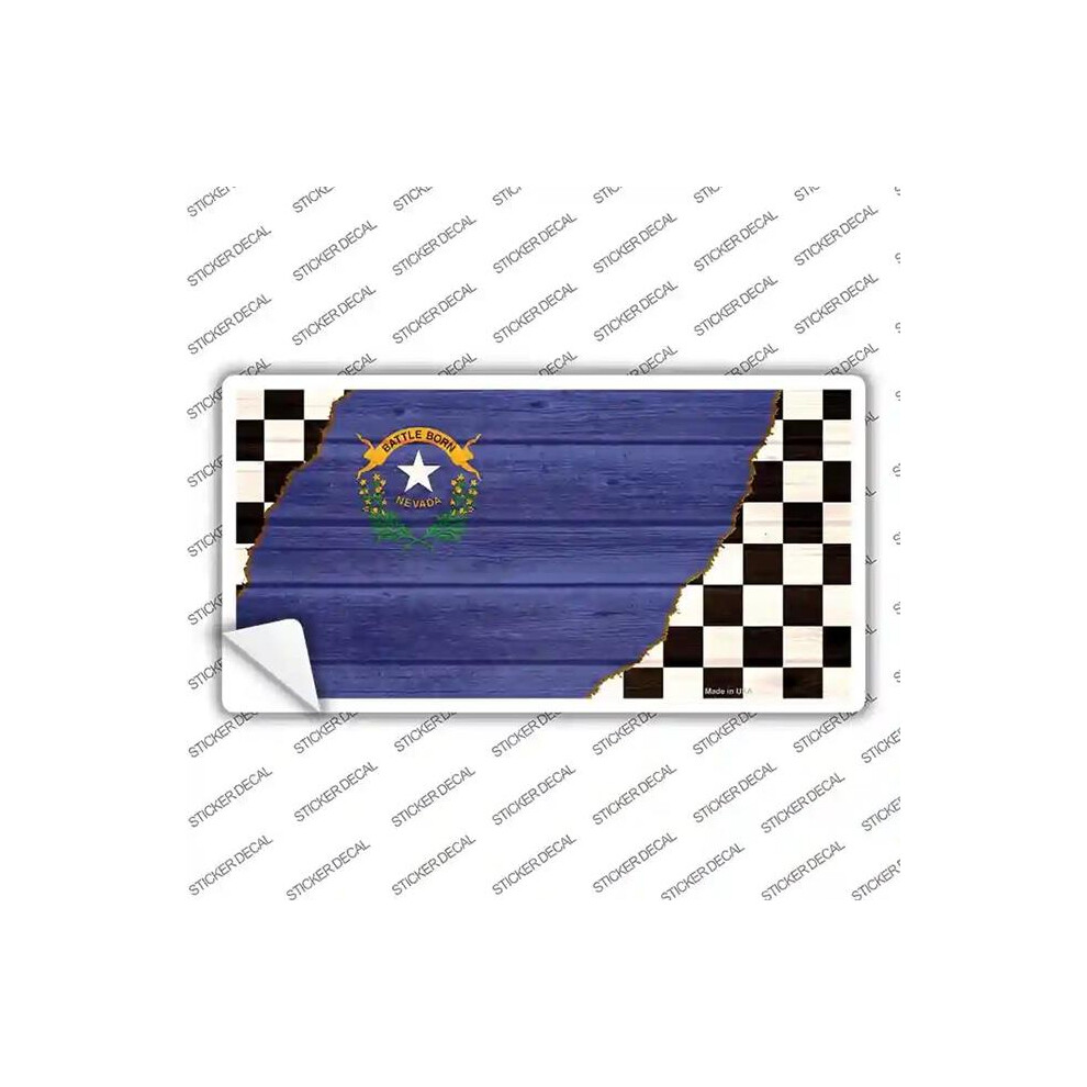 Smart Blonde Lp-13713S-Xl Nevada Racing Flag Novelty Sticker Decal - Extra Large 792636318399