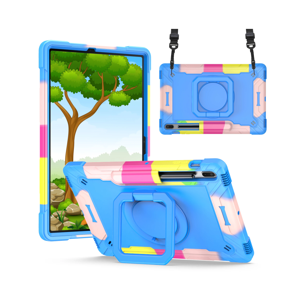 (Rainbow Tab S7plus 12.4 2020) Tablet Case For Samsung Galaxy Tab S7 Plus 12.4 In Blue 967854444162