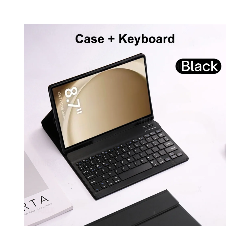 ( A, English Keyboard) For Samsung Galaxy Tab A9 8.7 Inch Case, Keyboard Black 967854430189
