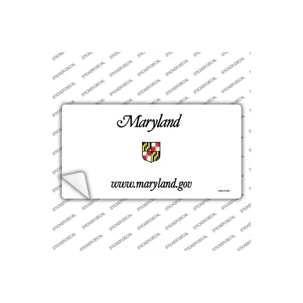 Smart Blonde Lp-2235S-Xl Maryland State Blank Novelty Sticker Decal - Extra Large 792636318931