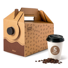 Fit Meal Prep 5 Pack 96 oz Disposable Coffee Dispensers with Handle  Durable Insulated Coffee To Go Storage Containers  Portable Cold/Hot Beverage Dis