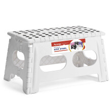 ACSTEP Klappbarer Tritthocker, 9 Zoll, 15 Zoll, extra breit, robuster Tritthocker, sicherer und bequemer, rutschfester, faltbarer Tritthocker für Kin