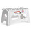 ACSTEP Escabeau Pliant 9 Pouces, Extra Large 15 Pouces, 300 lbs, Blanc 1