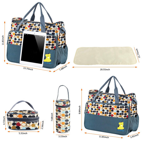 EE Lot de 5 sacs     langer pour maman (gris) 2