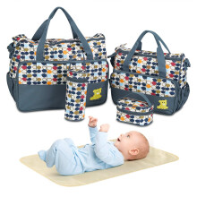 5-delige luiertasset - Babytassen voor mama (grijs)