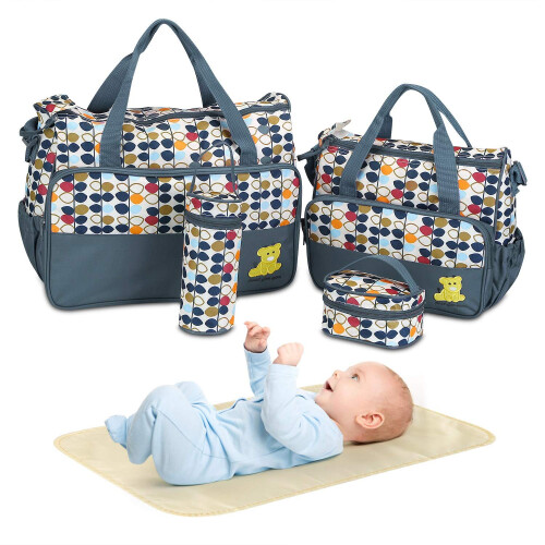 EE Lot de 5 sacs     langer pour maman (gris)