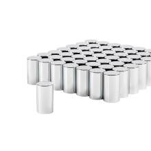 United Pacific 10568Cb - Hjulm?trikd?ksels?t - 33Mm X 3-1/2"""" krom plastikcylinderm?trikd?ksel - Push-On (60 stk.)