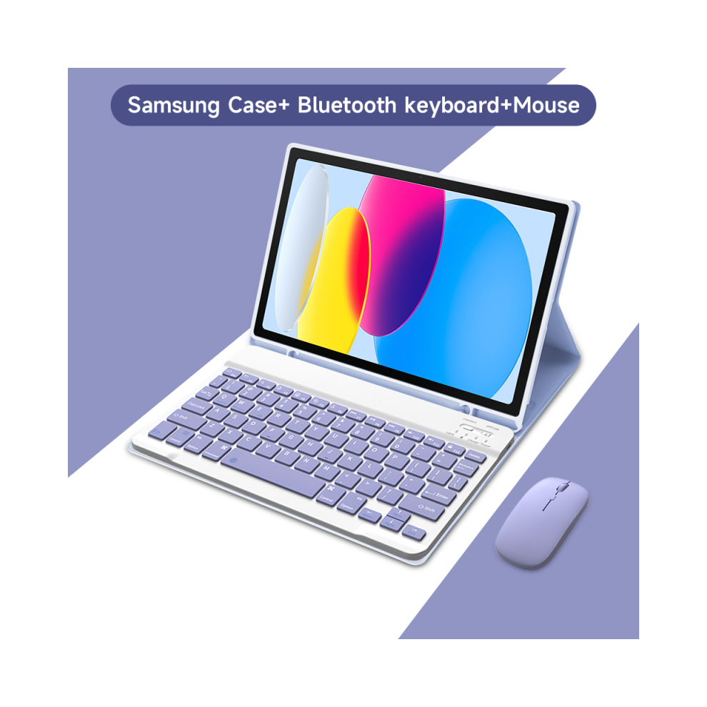 ( 3, A9 11In) Tablet Case For Samsung Galaxy Tab A8 10.5 S6 Lite Purple 967854445138