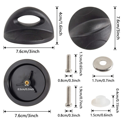 2 PACK Pot Lid Top Replacement Knob Sector Style. Kitchen Cookware Universal Replacement Pan Lid Holding Handles. 1