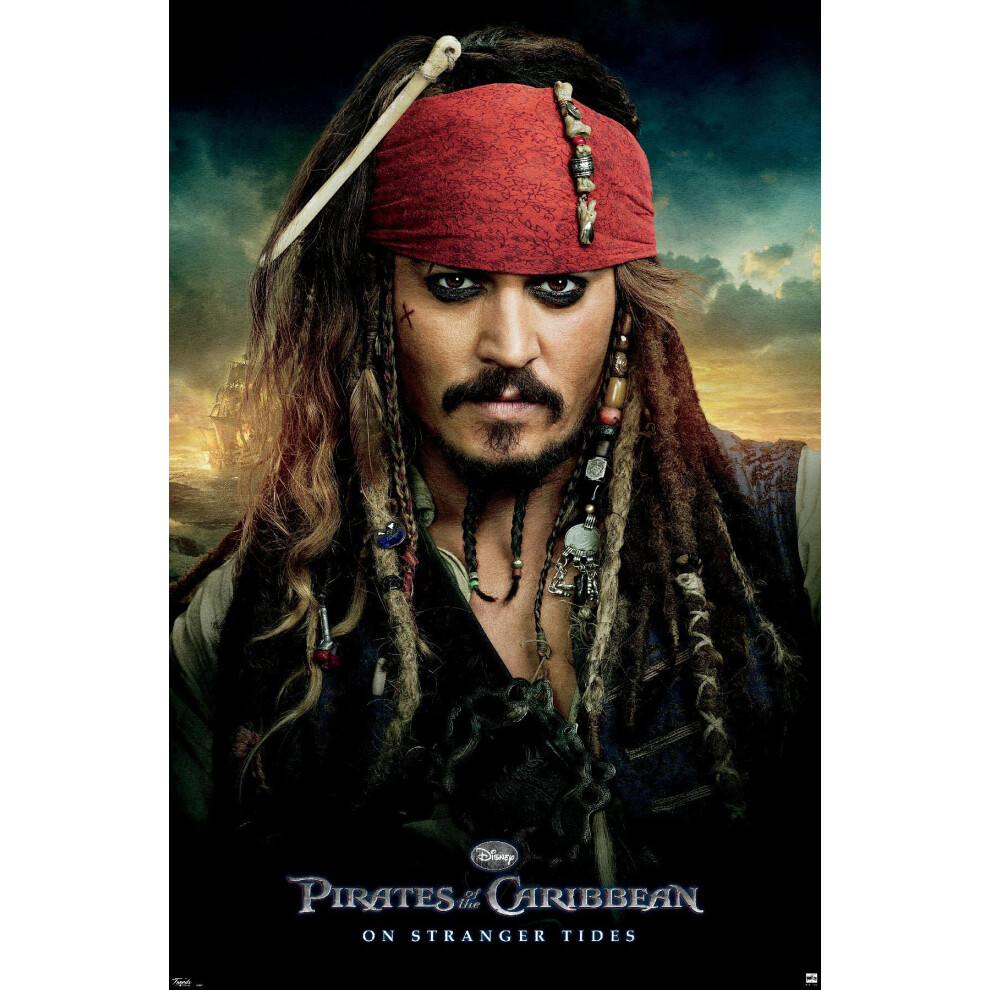 Trends International Disney Pirates des Cara   bes : La Fontaine de Jouvence - Affiche murale une feuille 14,725"""" x 22,375"""" Version premium sans