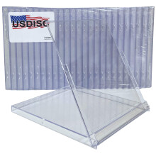 Vitrine de calendrio USDISC padro transparente de 10,4 mm, pacote de 50