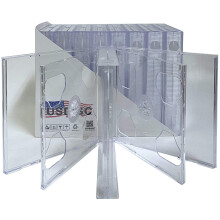 USDISC CD Pouzdra na perky Chubby 24mm estnsobn 6 diskov pruhledn balcek po 25 ks