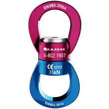 PROND Swing Swivel 35kN Veiligste rotatie-apparaat Swing Spinner Karabijnhaak Swivel Klimtouw Wartels voor kinderweb Boom Swing Setting Luchtdans Han