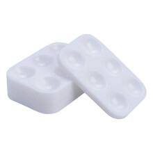 30 STUKS Witte Plastic Verfpaletten 6 Wells Rechthoekige Aquarelpalet Schilderbak voor Schilderen Feest DIY Ambacht en Kunstschilderen