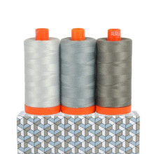 Aurifil Thread CB Milan Grey 3ks