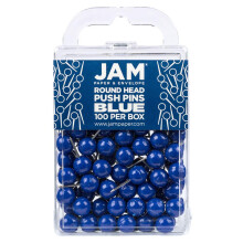 Farebn pripin ciky JAM PAPER - okr hle pripin ciky s mapou - modr - 100 ks/balenie
