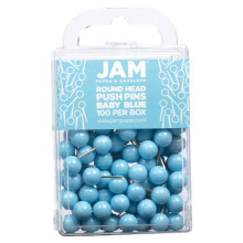 Farebn pripin ciky JAM PAPER - okr hle pripin ciky s mapou - svetlomodr - 100 ks/balenie