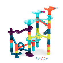 B. leget?j- Marble-Palooza- Marble Run Set- Developmental STEM-leges?t- 38-dele p?dagogisk byggeleget?j- Marmorlabyrint til b?rn - 3 ?r +
