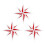 Cute-Patch Red and White Eight 8-Points Compass Broderede jern p? patches Rose Nautical Star 1
