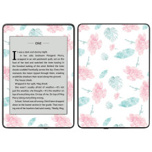 MightySkins Skin in fibra di carbonio per Amazon Kindle Paperwhite 2018 (modello impermeabile) - Petali blu | Finitura protettiva e durevole in f