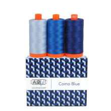 Aurifil Thread Blue CB Como 3kpl