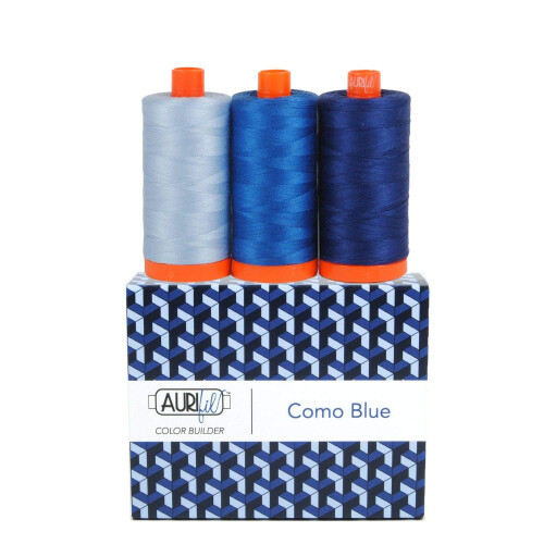 Aurifil Thread Blue CB Como 3kpl