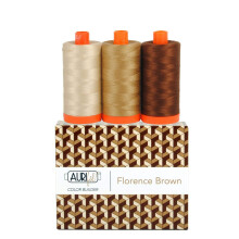 Aurifil Thread CB FlorencBrown 3kpl