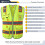 JKSafety 9 Θέσεις Ζωνάκι Υψηλής Ορατότητας Νεον Κίτρινο με Φθορίζον Πορτοκαλί Σακούλα 3