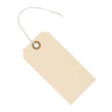 Premium Hang Taggar med String - Box of 100 Taggar #5-4,75 x 2.375 """" - Strngtaggar fr mrkning med armerad gon och strng bifogad
