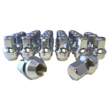 Set van 24 Eisen 14x1,5 mm uit ?n stuk chroom OEM fabrieksstijl grote wielmoeren voor 2015-2020 Ford F-150 F150 expeditie Lincoln Navigator Factory S