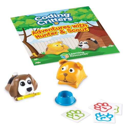Learning Resources Learning Resources Coding Critters Pair-A-Pets Hunde Hunter & Scout, Bildschirmfreies Coding Spielzeug für Kinder
