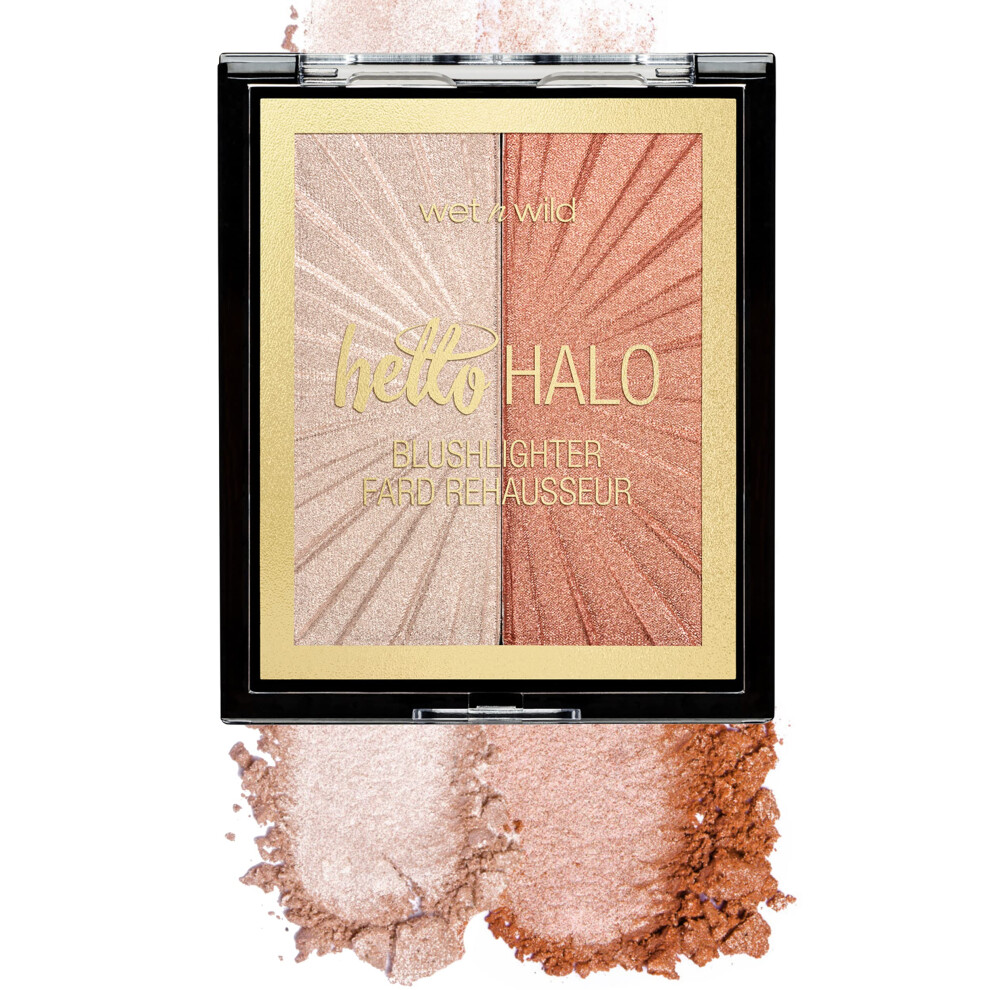 Wet n Wild MegaGlo Blushlighter  Blendable Blush & Highlighter Set  Shimmery Metallic Finish  Highlight Bling