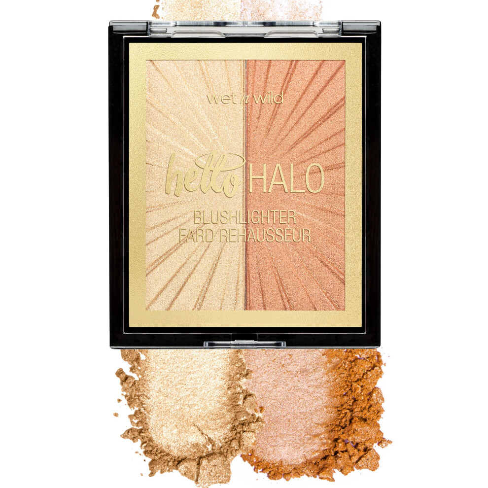 wet n wild MegaGlo Blushlighter  Blendable Blush & Highlighter Set  Shimmery Metallic Finish  I Met Someone