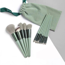 13pcs Make -up -Pinsel -Kit mit Aufbewahrungsbeutel für Fundament Lose Pulver Blush Concealer Lidschatten Augenbrauen Kosmetikbürsten Set Set