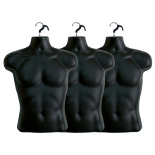 Balenie 3 ciernych mu sk ch figur n, triciek, s dut m chrbtom, velkost S
