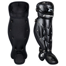 CHAMPRO Optimus MVP Single Knee Baseball Catchers Beinschtzer 14,5"" Schienbeinlnge CG105B Schwarz