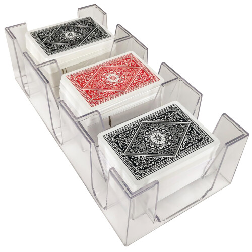 Yuanhe 9 Deck Clear Canasta spillekortbakke 1