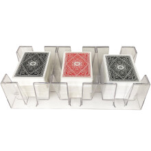Yuanhe 9 Deck Clear Canasta spillekortbakke