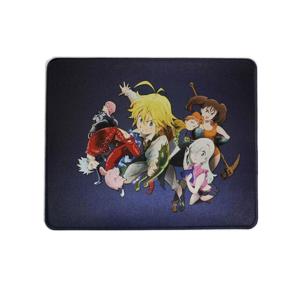 Tapis de souris 7 p   ch   s capitaux/Les sept p   ch   s capitaux 12 x 10 pouces Tapis de souris de jeu de bureau Anime Cartoon