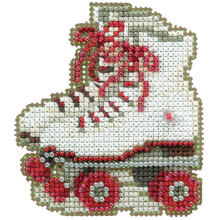 Roller Skates Beaded Counted Cross Stitch Ornament Kit Mill Hill 2020 Spring Bouquet MH182016