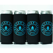 (4 Pack | All Black with sayings) Neoprene Slim Can Cooler Sleeve for White Claw - 12  oz Tall Cans Iced Coffee  Michelob Ultra  Red Bull  Spiked Selt