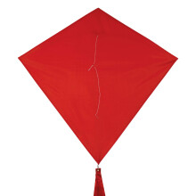 In the Breeze 3299 - Kers 30 Inch Diamant Vlieger - Heldere Rode, Eenvoudig Vliegende Vlieger