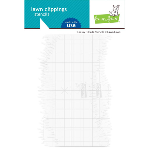 LAWN CLIPPINGS Stencils -Grassy Hillside -lf2248