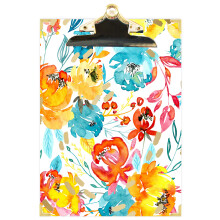 bloom daily planners Kirjekokoinen leikepyt - vakio 9 leve x 12,5 pitk sp kukkainen leikepyt toimistokouluun - Happy Blooms