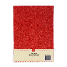 YZH Crafts - Cartulina con purpurina, papel brillante que no se desprende, ideal para decoraci   n de fiestas, 10 hojas de 20 x 28 cm, tama   o A4 (r
