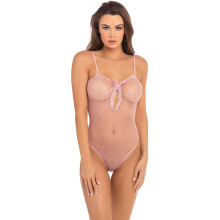 Rene Rofe Undone Doorzichtige Bodysuit Roze O/S