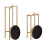 Tables d'appoint Kate and Laurel Celia, Set de 2, Or et Noir, Table d'Ende Moderne Glam 5