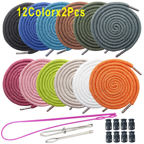 24-Pack Αντικατάσταση Σχοινιών Drawcords 8 Κλειδώματα για Παντελόνια Σαλοπέτες